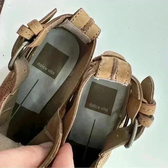 Dolce Vita womens ankle booties size 7 tan laxer dot suede western boots - Picture 11 of 14